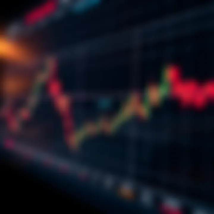 Graph showing fluctuating cryptocurrency price trends with XRP highlighted