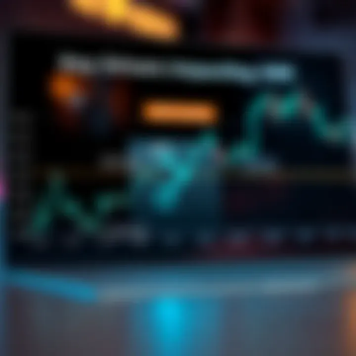 Graph illustrating factors influencing XRP value with highlighted key drivers