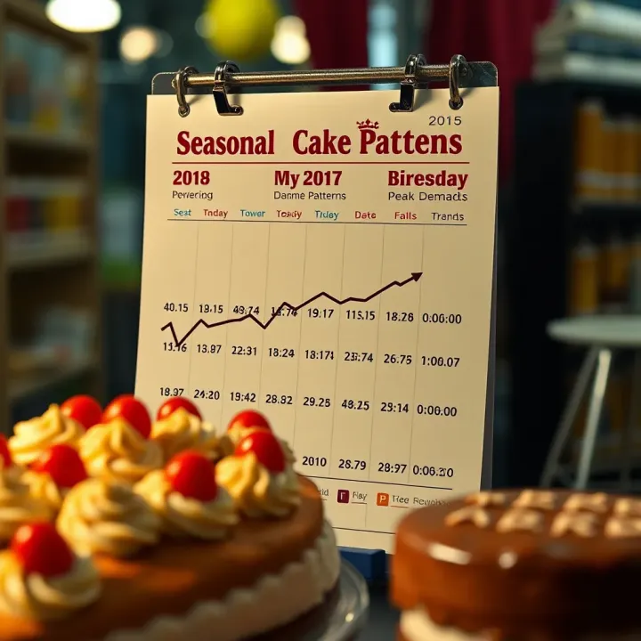 Seasonal Demand Patterns Affecting Cake Prices in India Seasonal calendar highlighting peak demand periods for cakes in India