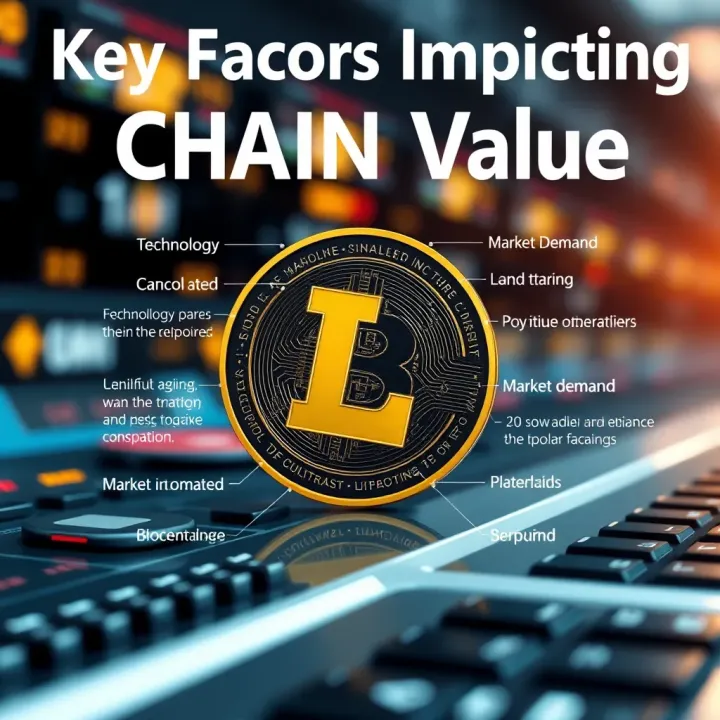 Key Factors Impacting Chainlink Value Visual representation of factors influencing Link coin value including technology, market demand, and blockchain adoption