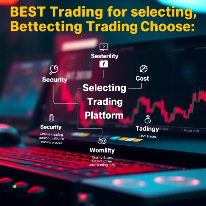 Essential Features for Selecting a Trading Platform Graphic illustrating key features to consider when selecting a trading platform such as security, cost, and usability