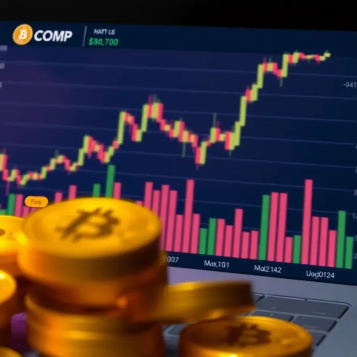 Graph displaying Comp Coin price trends and market fluctuations