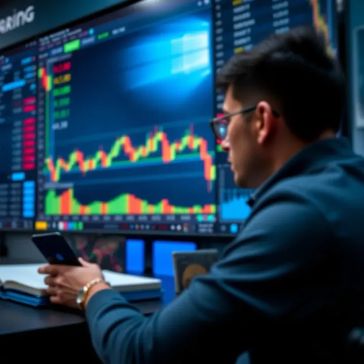 User Interface of Modern Trading Platforms User-friendly trading platform interface with charts and market data