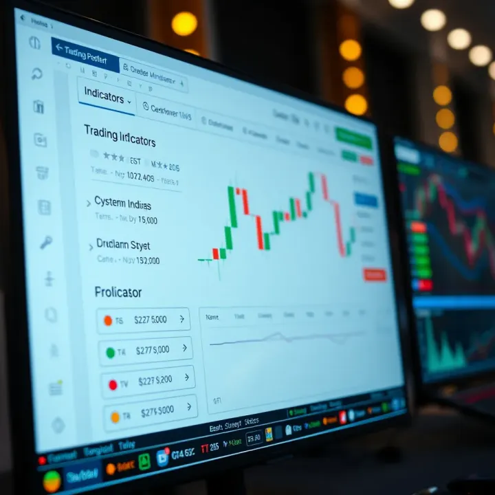 User interface displaying customization options for indicators and chart settings on Deriv with TradingView integration