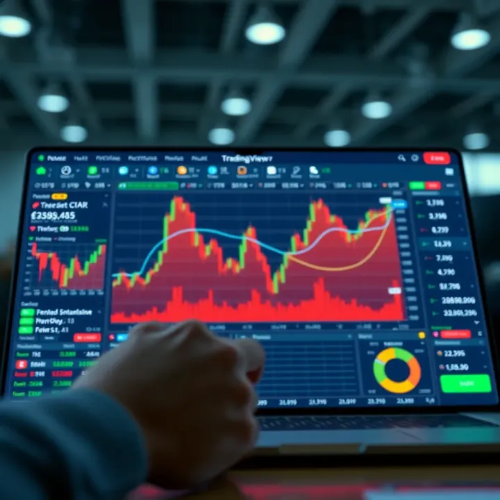 TradingView social networking interface connecting traders through shared charts and market insights