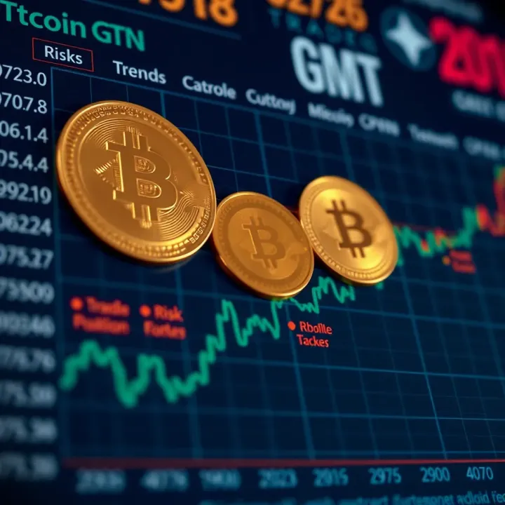 Comparison chart highlighting GMT coin alongside other cryptocurrencies with risk and opportunity markers