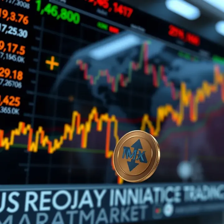 Graph showing upward trend and market growth of IMX cryptocurrency