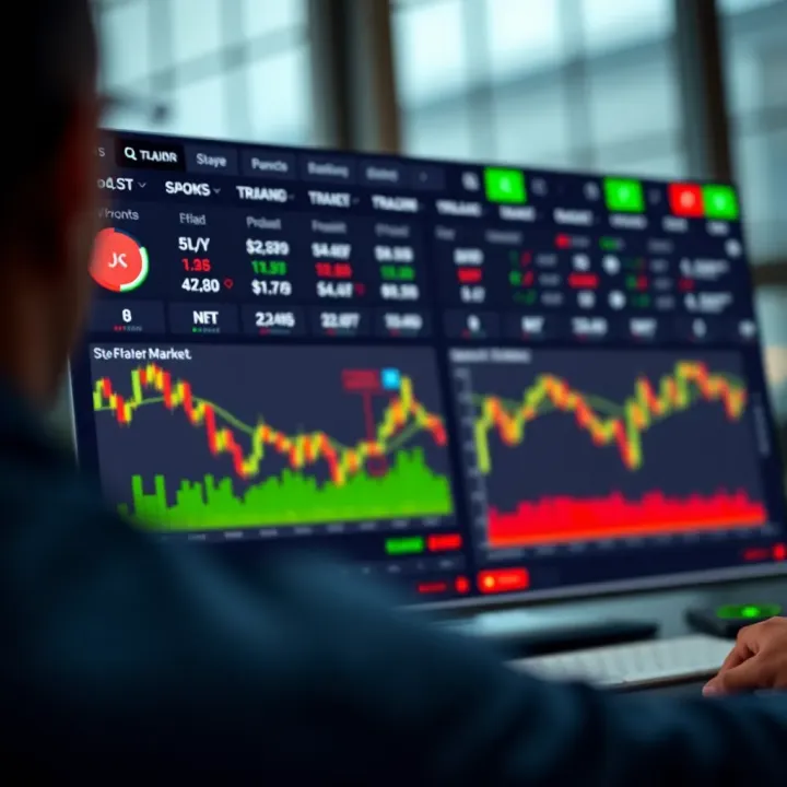 Dashboard showing IQ Option trading platform with forex, cryptocurrency, and stock market options