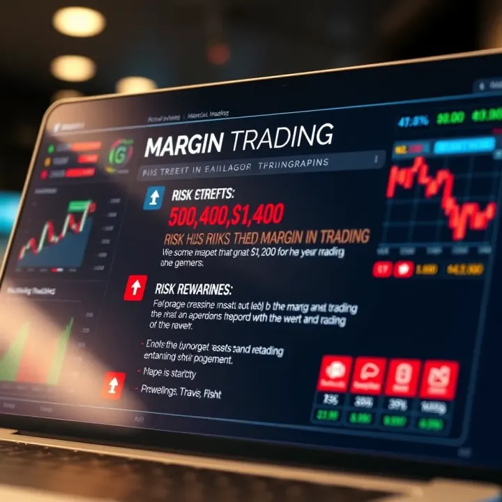 Overview of Margin Trading Risks and Rewards Graph showing risks and benefits of using margin in trading with key points highlighted