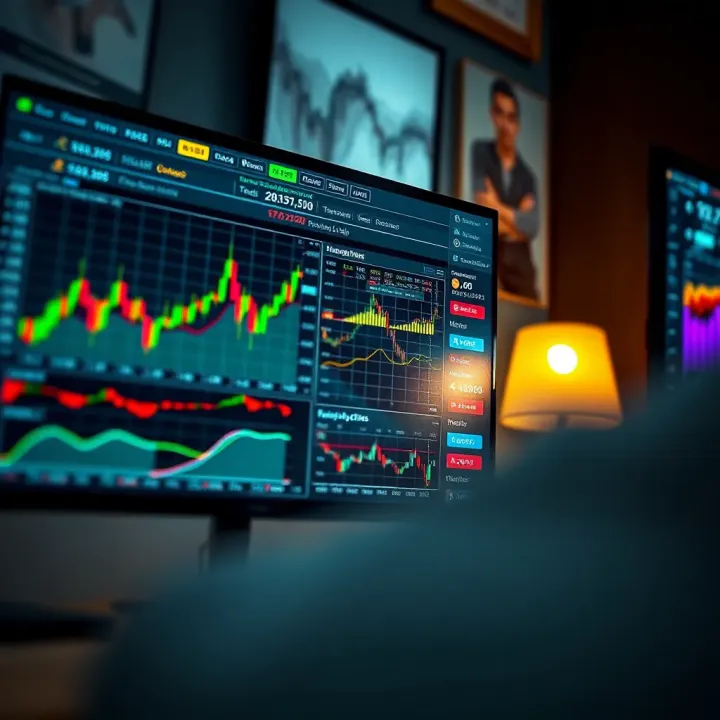 TradingView platform interface showcasing various financial charts and technical indicators