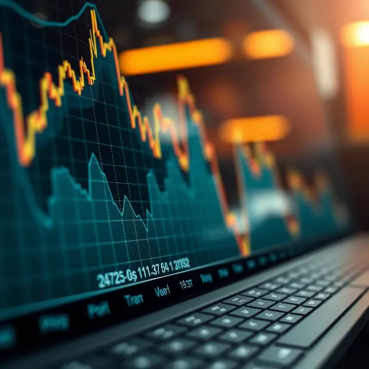 Graph showing upward and downward trends of Pi cryptocurrency price over time