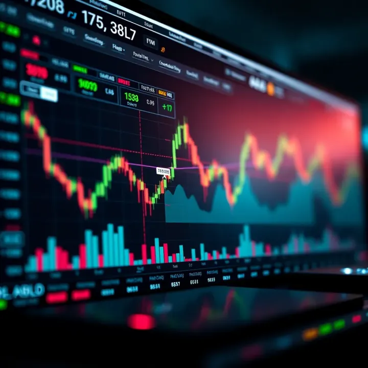 TradingView chart interface showcasing various financial market data and customization tools