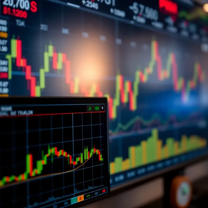 Graph displaying real-time trading signals generated by Quotex for market analysis