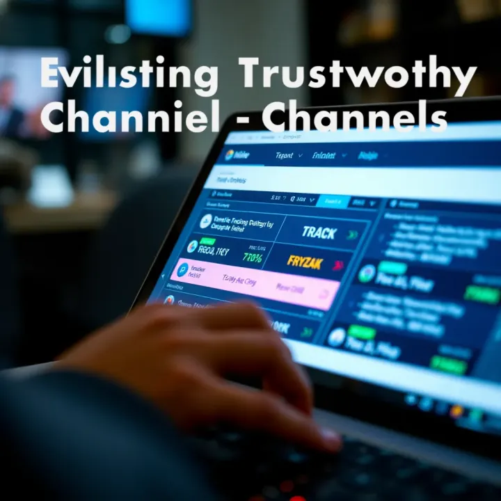 Evaluating Trustworthy Trading Channels on Telegram Graphic depicting evaluation of different trading channels with trust and reliability indicators
