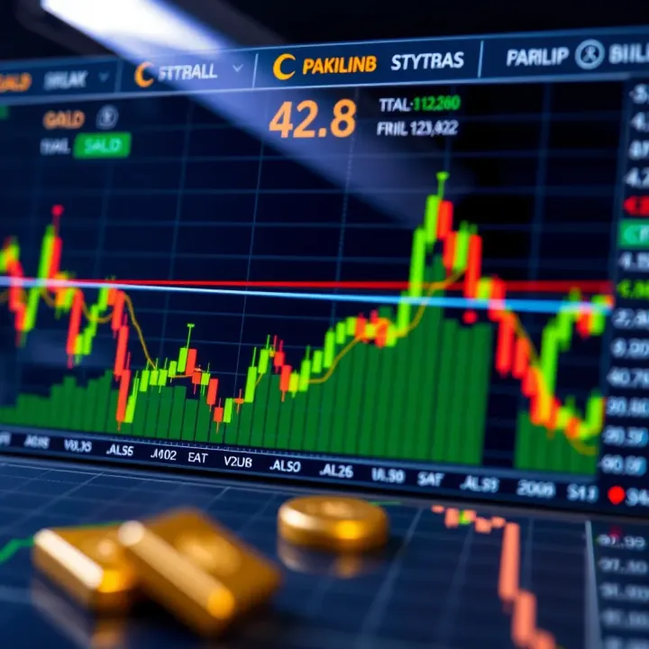 Technical Analysis and Market Trends for Gold in Pakistan Technical chart analysis with gold price trends focusing on Pakistan market