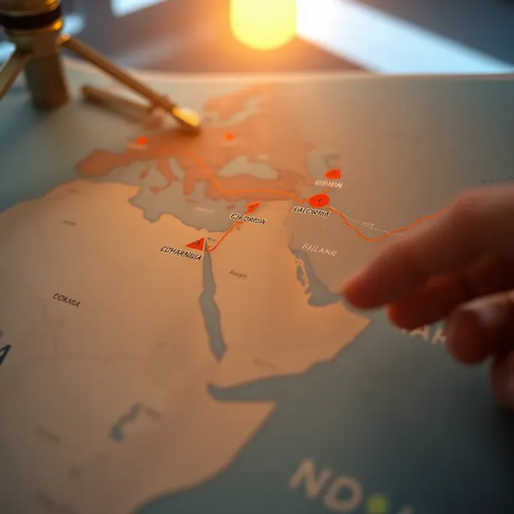 Emerging Economies Navigating Trade Without Investment Map showing trade relationships of emerging economies emphasizing non-investment collaborations