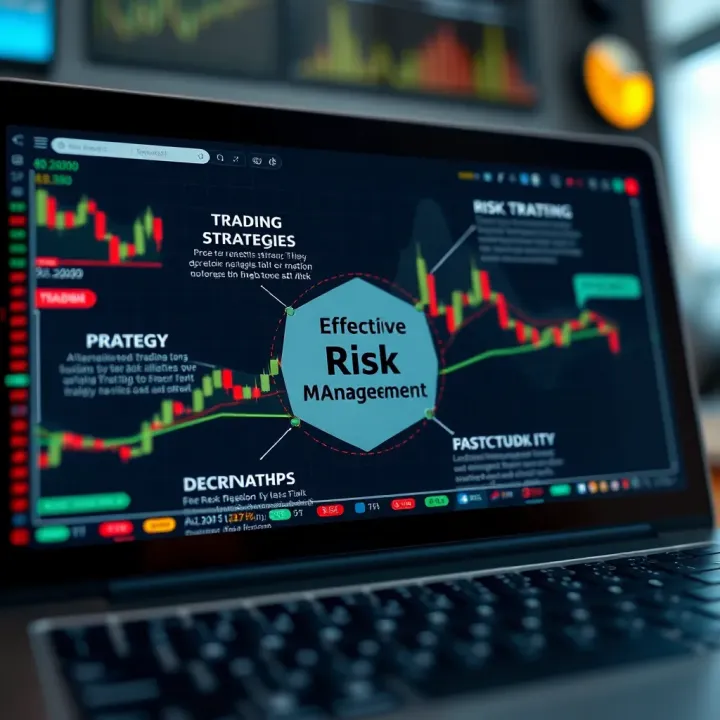 Effective Trading Strategies and Risk Management Diagram illustrating different trading strategies and risk management techniques for online trading