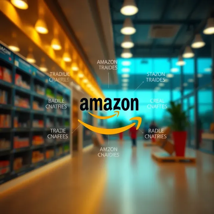 Diagram illustrating Amazon's diverse business model including ecommerce, cloud services, and digital media
