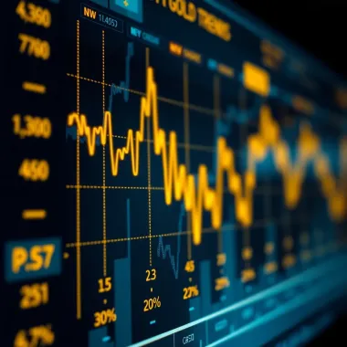 Gold Price Trends and Market Fluctuations Graph showing trends and fluctuations in gold prices over time