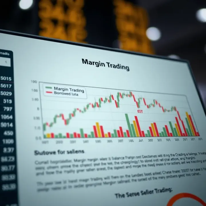 Illustration of Margin Trading Fundamentals Chart illustrating the concept of margin trading with balance and borrowed funds