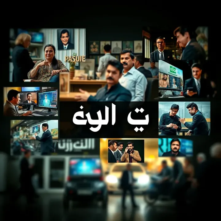 Collage showing various contexts of using the phrase '?????? ????' in Pakistani media and daily conversation