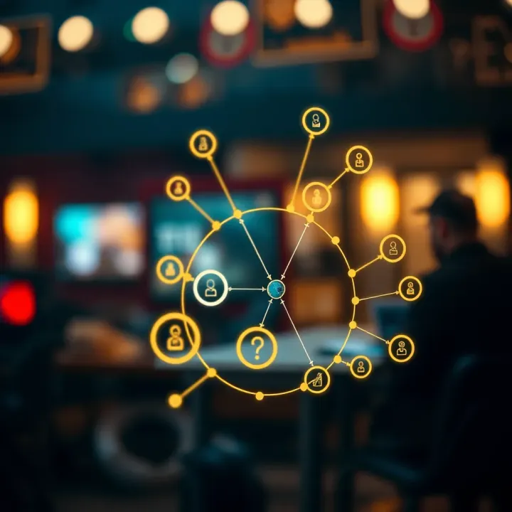 Illustration depicting interconnected ideas symbolizing deep understanding and insight