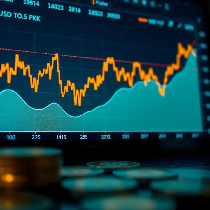 USD to PKR Exchange Rate Trends and Analysis Graph showing the exchange rate fluctuations between the US Dollar and Pakistani Rupee over time