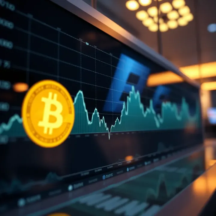Graph depicting upward and downward trends in Worldcoin value over time