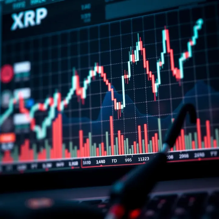 Graph illustrating XRP price fluctuations influenced by market trends and investor behavior
