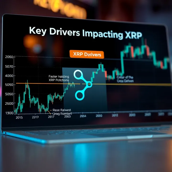 Key Drivers Impacting XRP Price Movement Graph illustrating factors influencing XRP value with highlighted key drivers